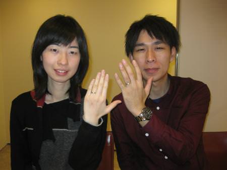 13122902杢目金の結婚指輪ーＧ001